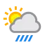 Moderate or heavy rain shower